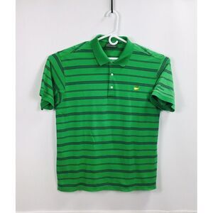 Masters Collection PGA Masters Golf Shirt‎ Mens Size XL green blue Strip Polo